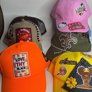 Women’s Customized Trucker Snap Back Hat Bundle of 7